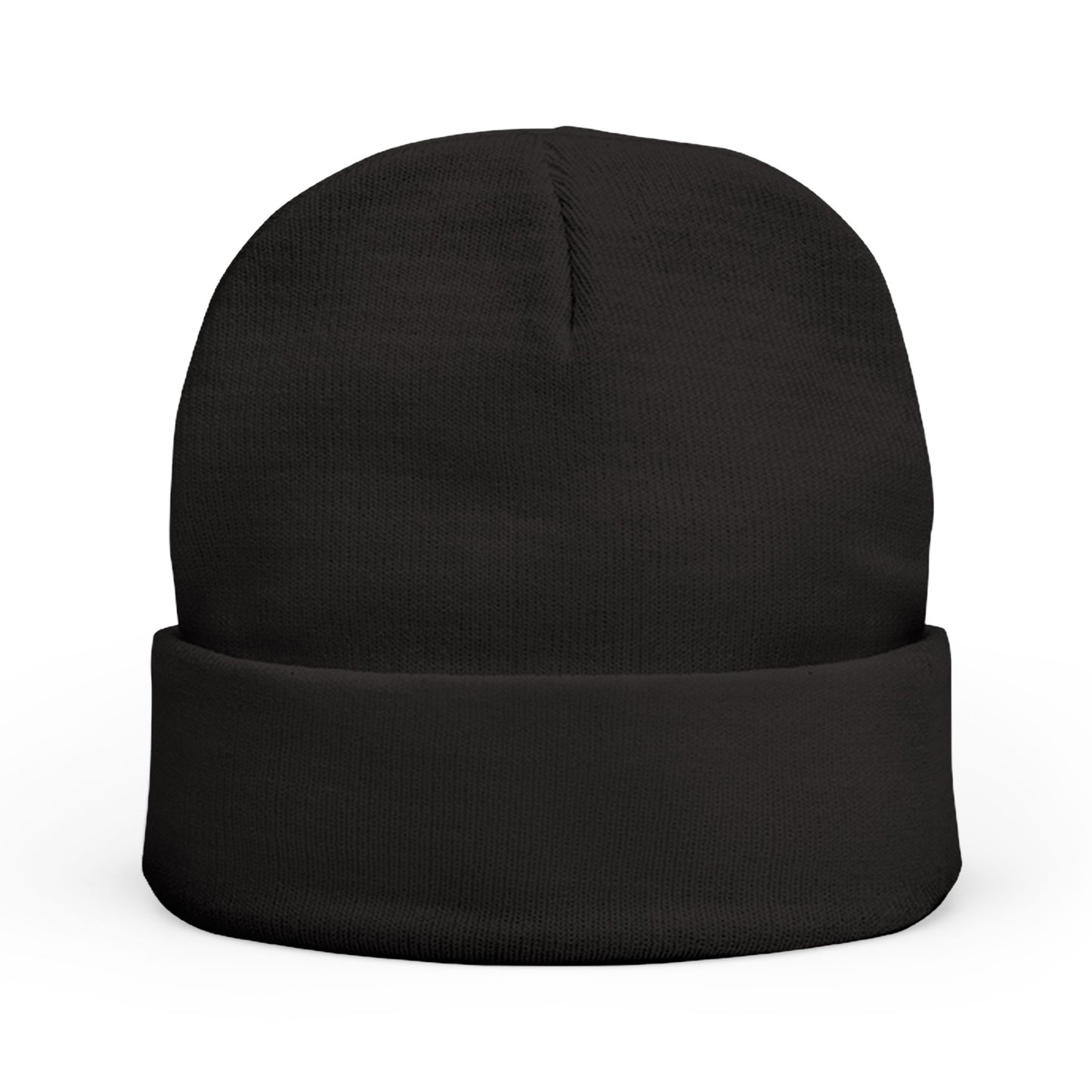 Embroidered Knit Beanie - Never Give Up Inspirational Hat