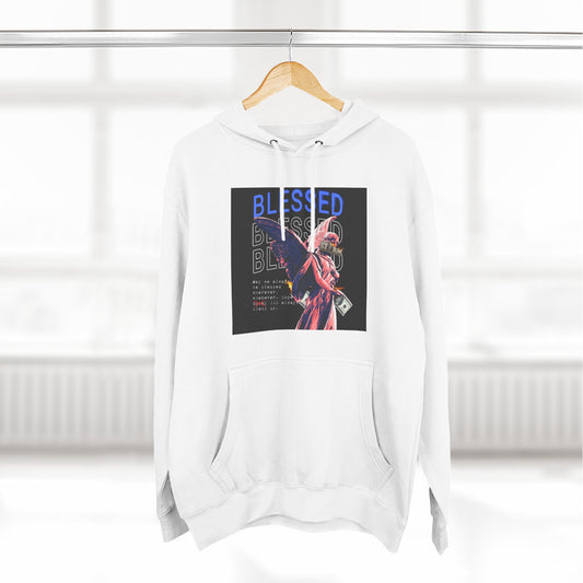 Blessed Three-Panel Fleece Hoodie - Cozy, Stylish Hoodie for Inspirational Comfort