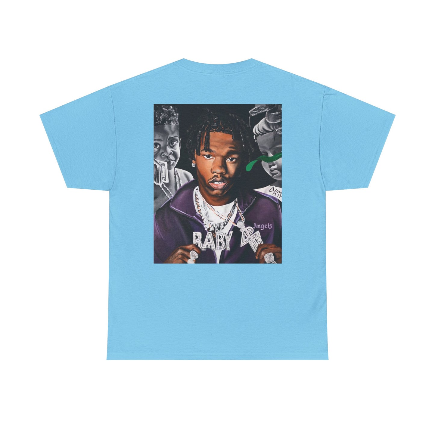 Unisex Heavy Cotton Tee - Cool Streetwear Graphic Tee featuring Lil Baby