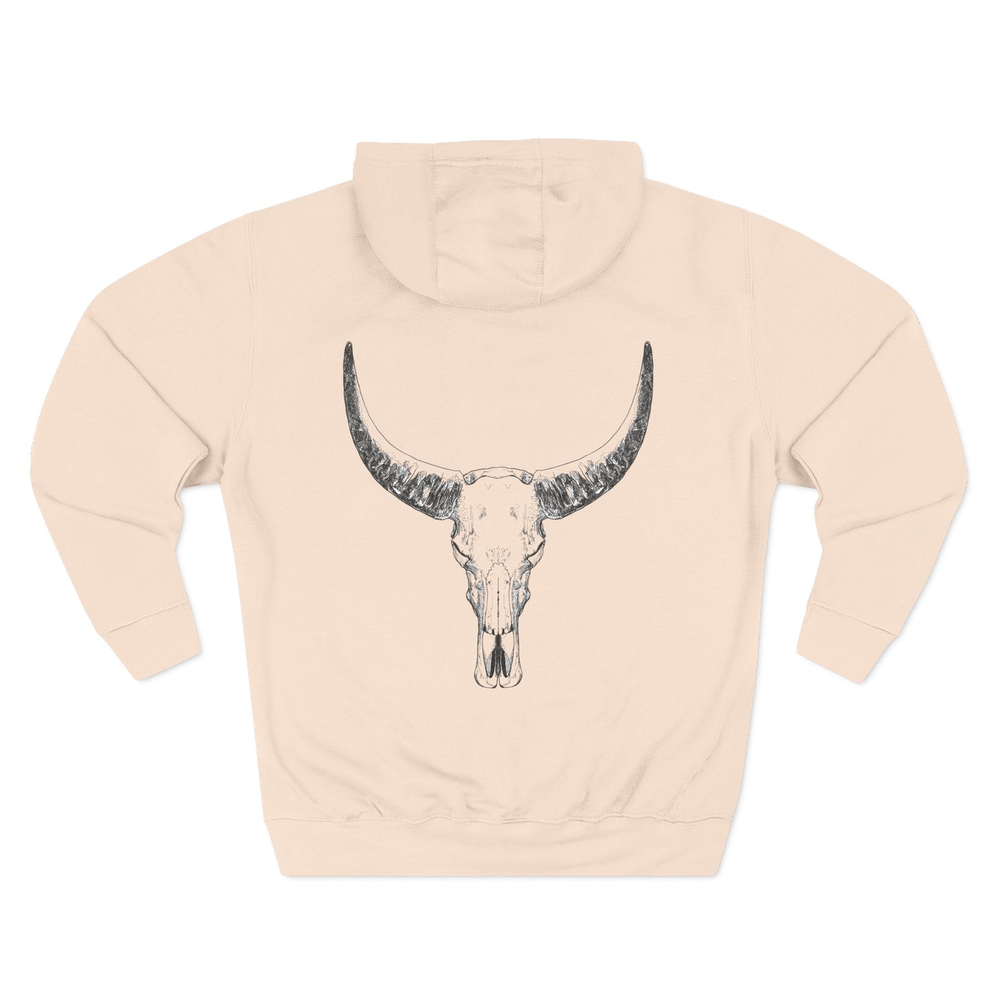 Bold Skull Design Fleece Hoodie - "I Do Not And Will Not Fear Tomorrow" Inspirational Quote