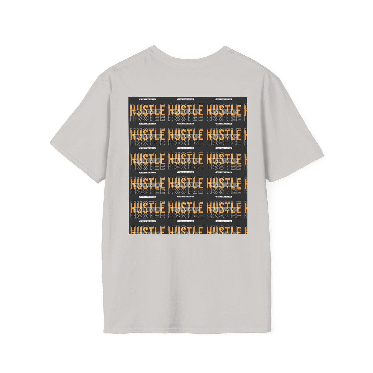 Motivational Hustle T-Shirt - Never Give Up, Unisex Softstyle Tee