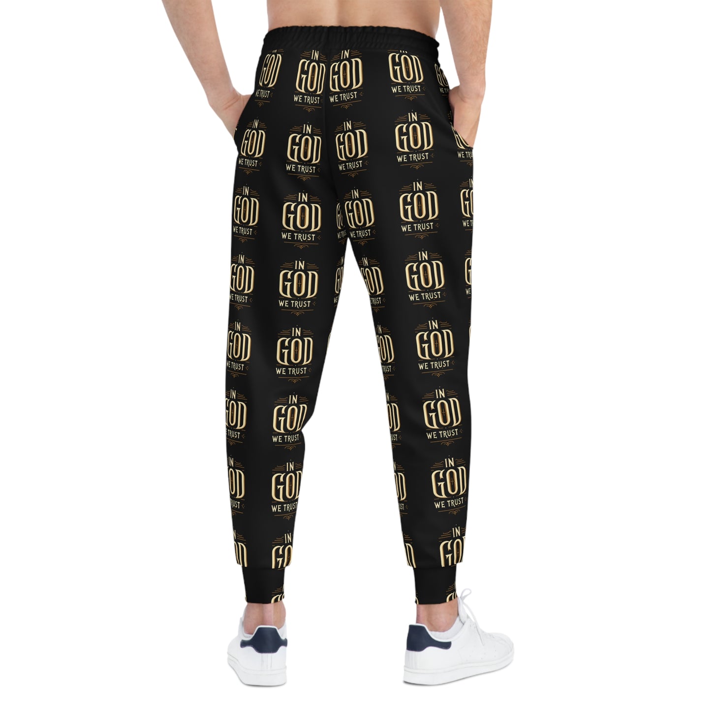In God We Trust Athletic Joggers - Faith-Inspired Activewear for Comfort and Style