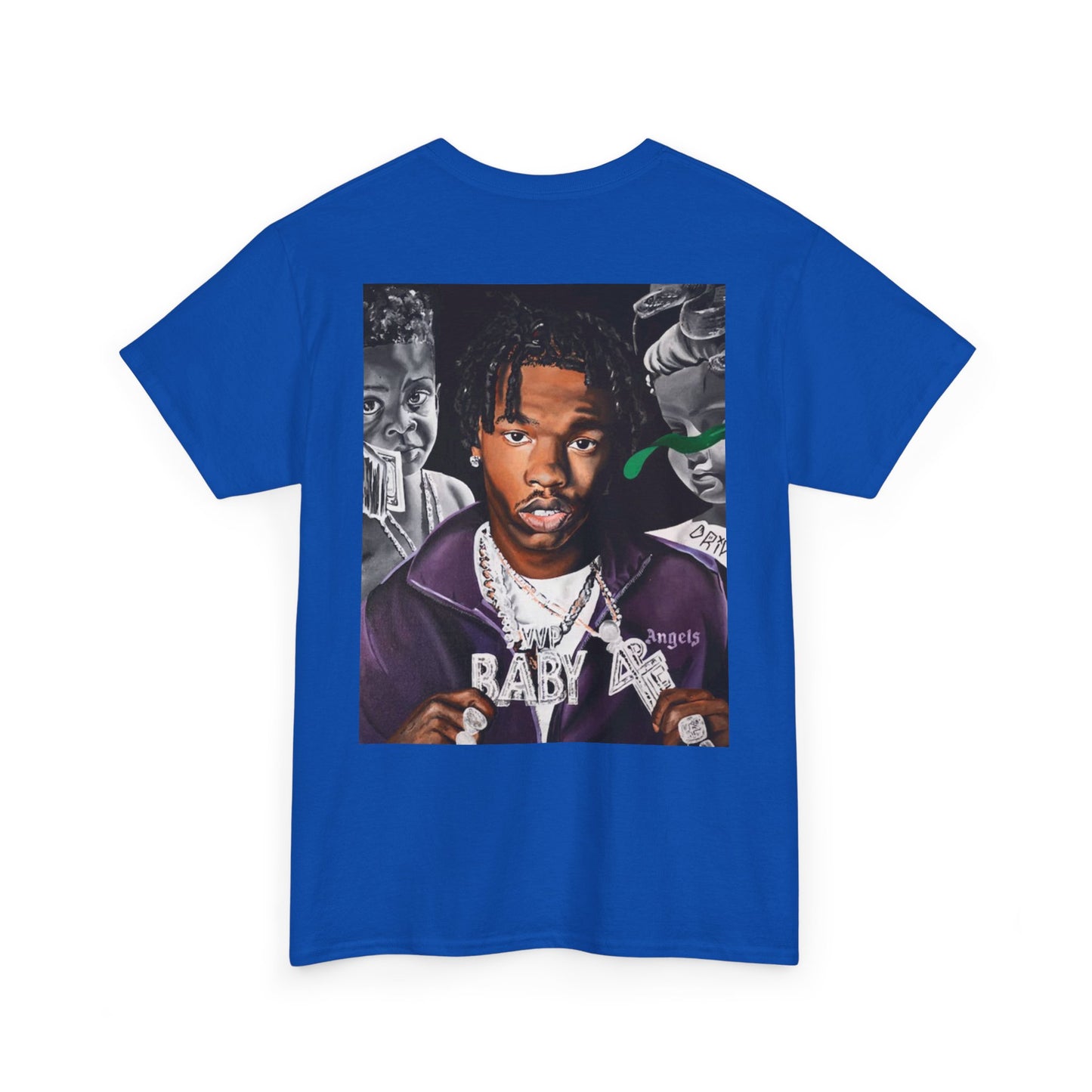 Unisex Heavy Cotton Tee - Cool Streetwear Graphic Tee featuring Lil Baby
