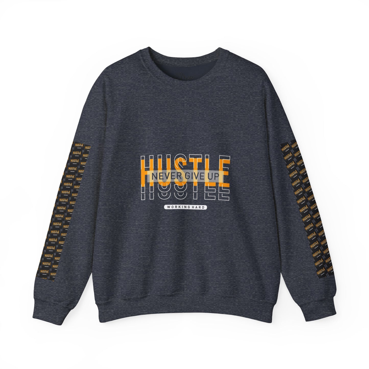 Hustle Crewneck Sweatshirt - Unisex Heavy Blend™ - Motivational Design