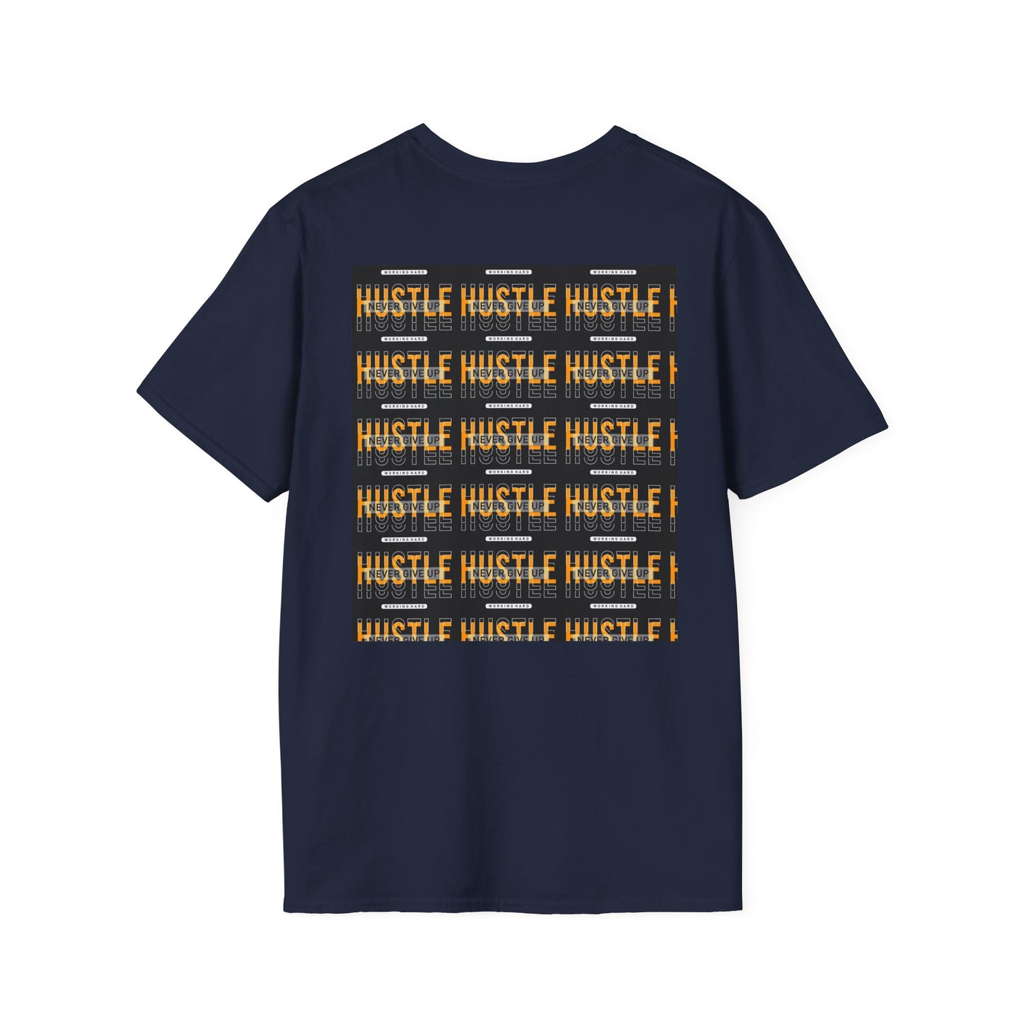 Motivational Hustle T-Shirt - Never Give Up, Unisex Softstyle Tee