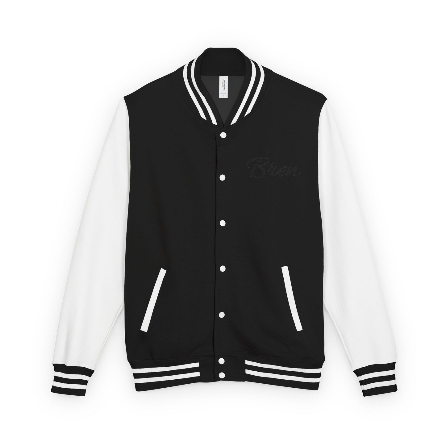 Unisex Heavyweight Letterman Jacket - Stay Strong, Never Give Up