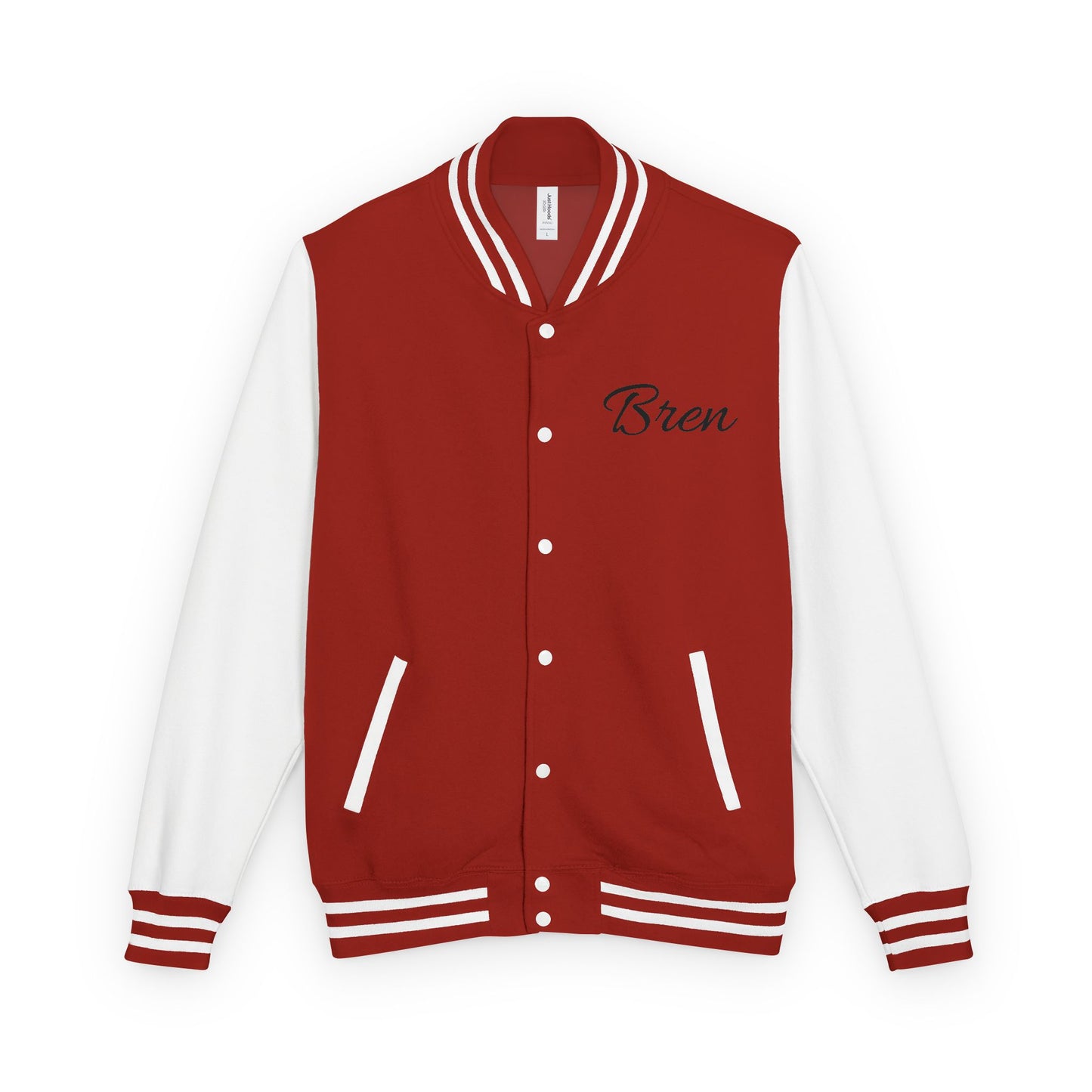 Unisex Heavyweight Letterman Jacket - Stay Strong, Never Give Up
