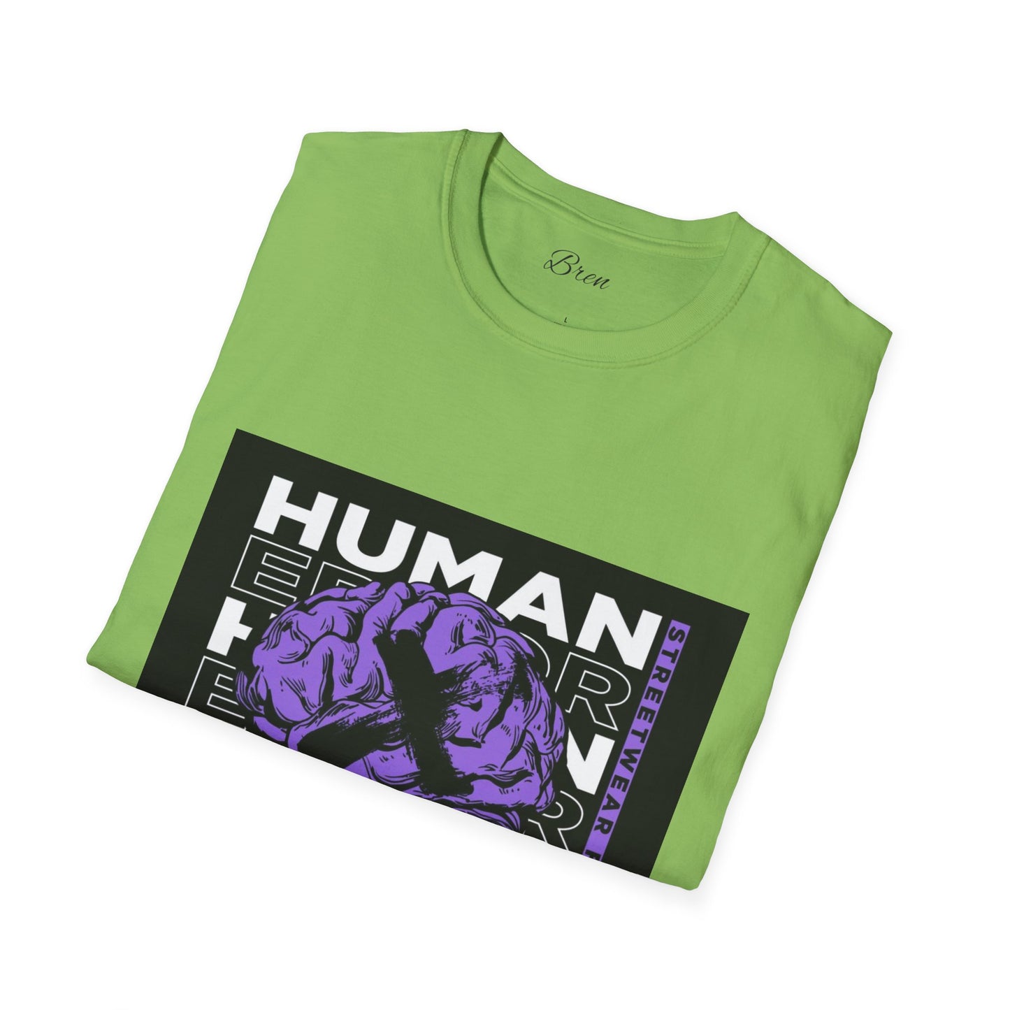 Unisex Human Error Graphic T-Shirt - Purple Design