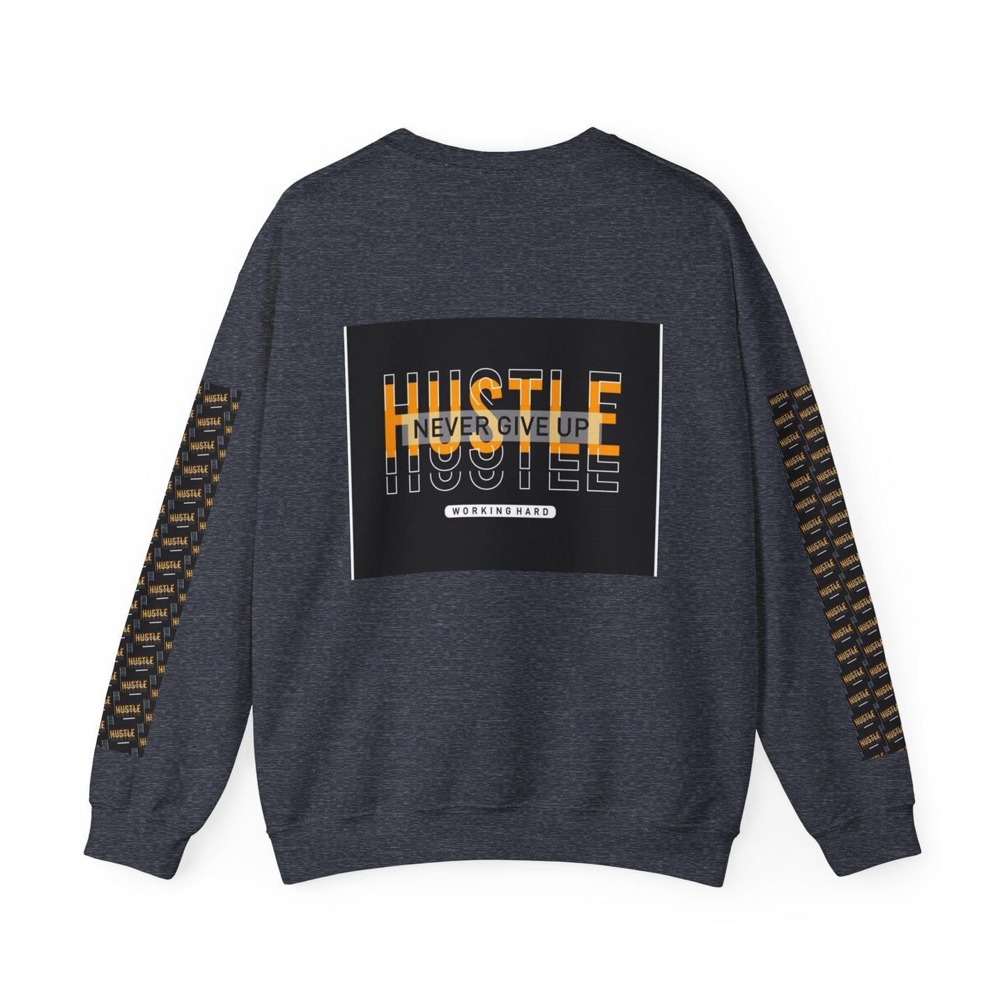 Hustle Crewneck Sweatshirt - Unisex Heavy Blend™ - Motivational Design