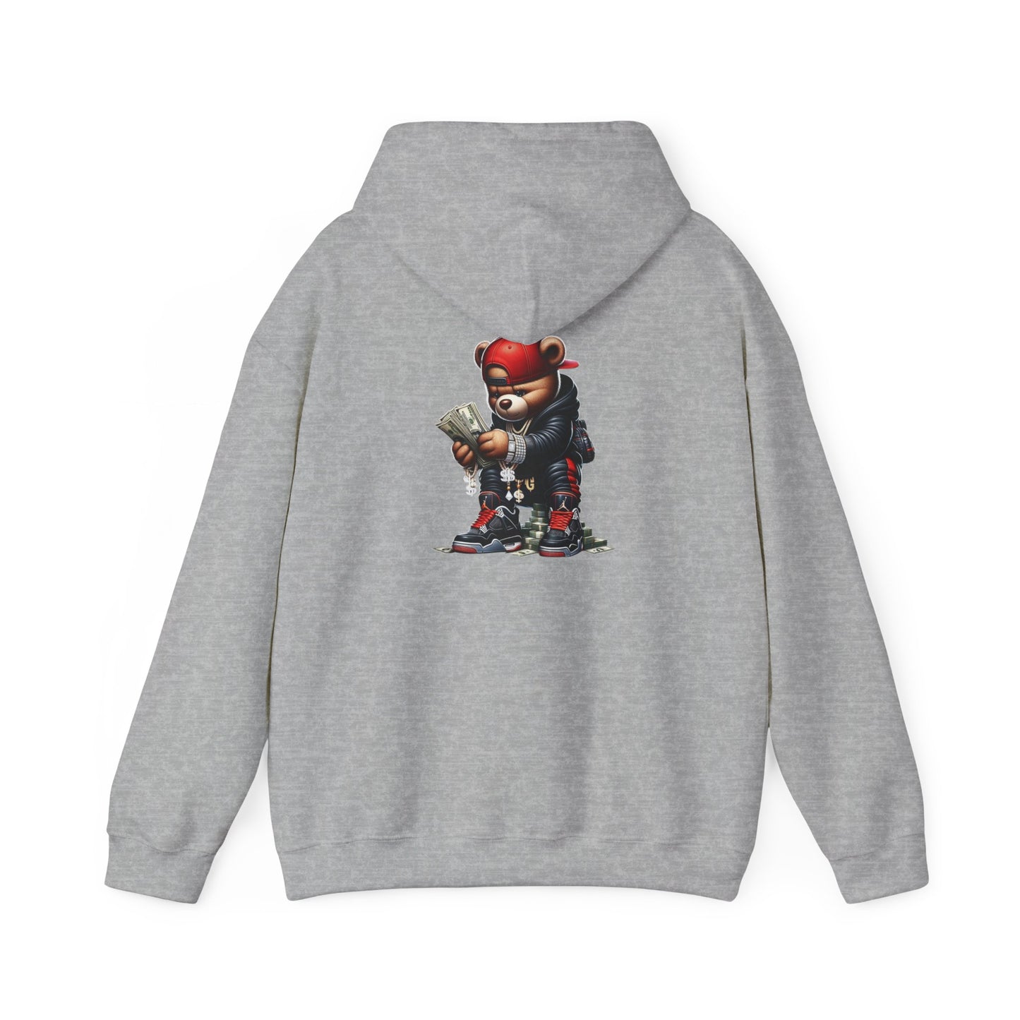 Hustle Bear Unisex Heavy Blend™ Hooded Sweatshirt | Motivational Streetwear for Entrepreneurs